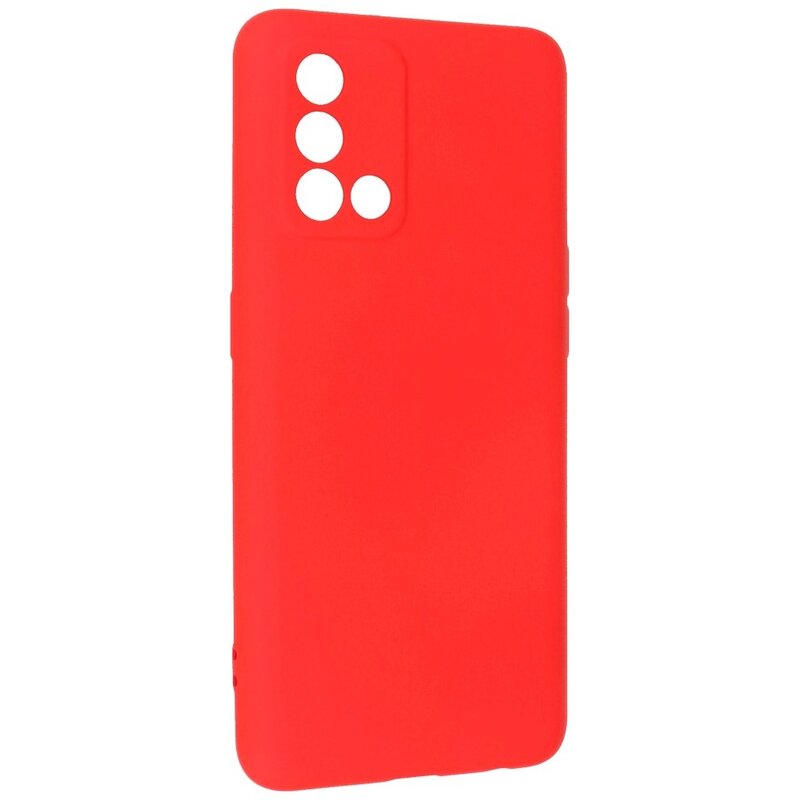 Custodia in TPU colore moda Oppo A74 4G / A95 4G rosso