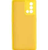 Fashion Color TPU-etui Oppo A74 4G / A95 4G Gul