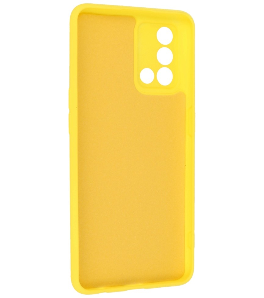 Custodia in TPU colore moda Oppo A74 4G / A95 4G giallo