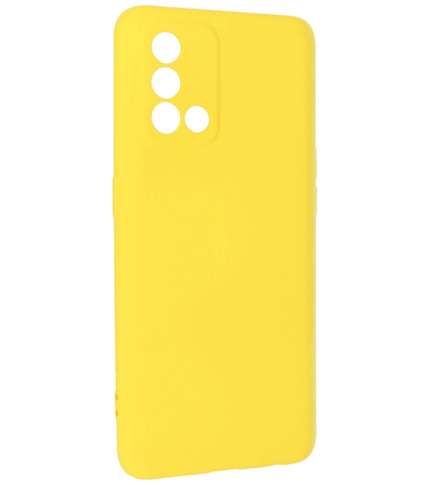 Custodia in TPU colore moda Oppo A74 4G / A95 4G giallo