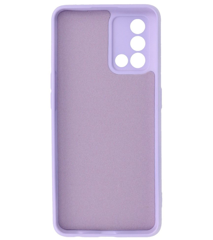 Fashion Color TPU Hoesje Oppo A74 4G / A95 4G Paars