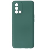 Modefarbene TPU-Hülle Oppo A74 4G / A95 4G Dunkelgrün