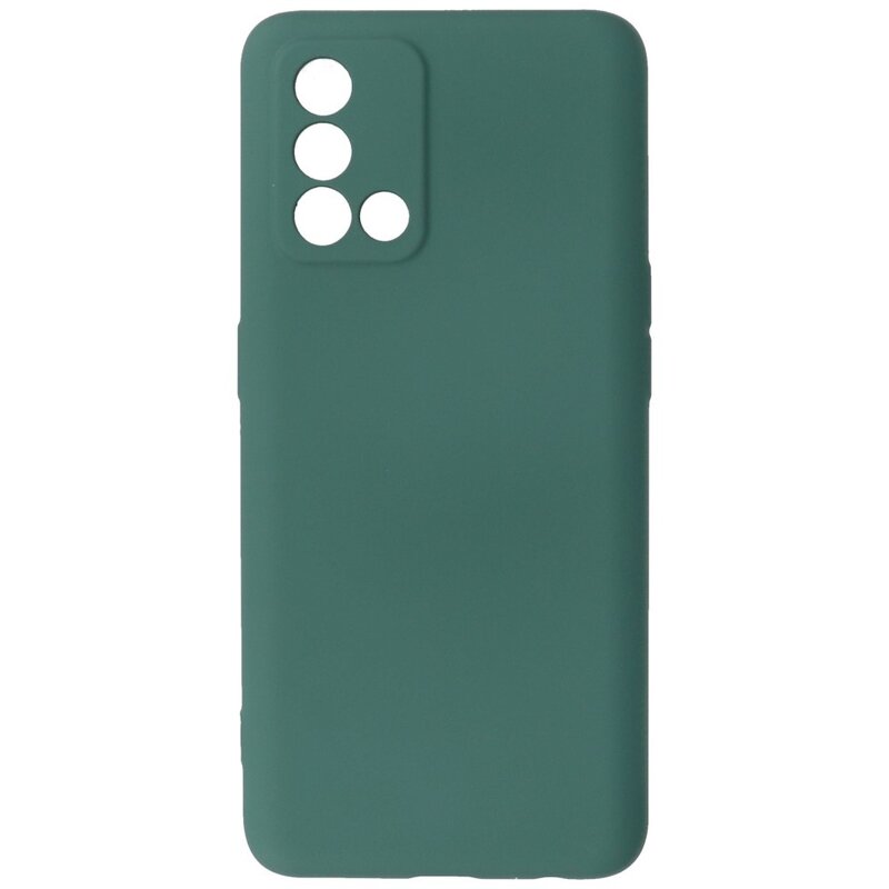 Custodia in TPU colore moda Oppo A74 4G / A95 4G verde scuro