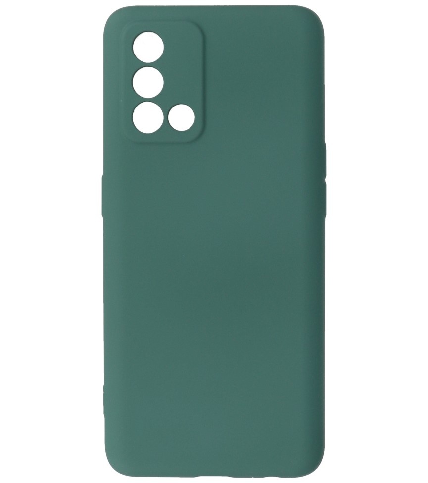 Funda TPU Color Moda Oppo A74 4G / A95 4G Verde Oscuro