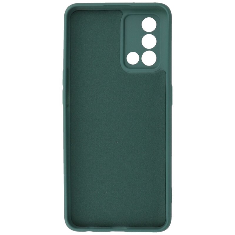Modefarbene TPU-Hülle Oppo A74 4G / A95 4G Dunkelgrün