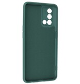 Custodia in TPU colore moda Oppo A74 4G / A95 4G verde scuro