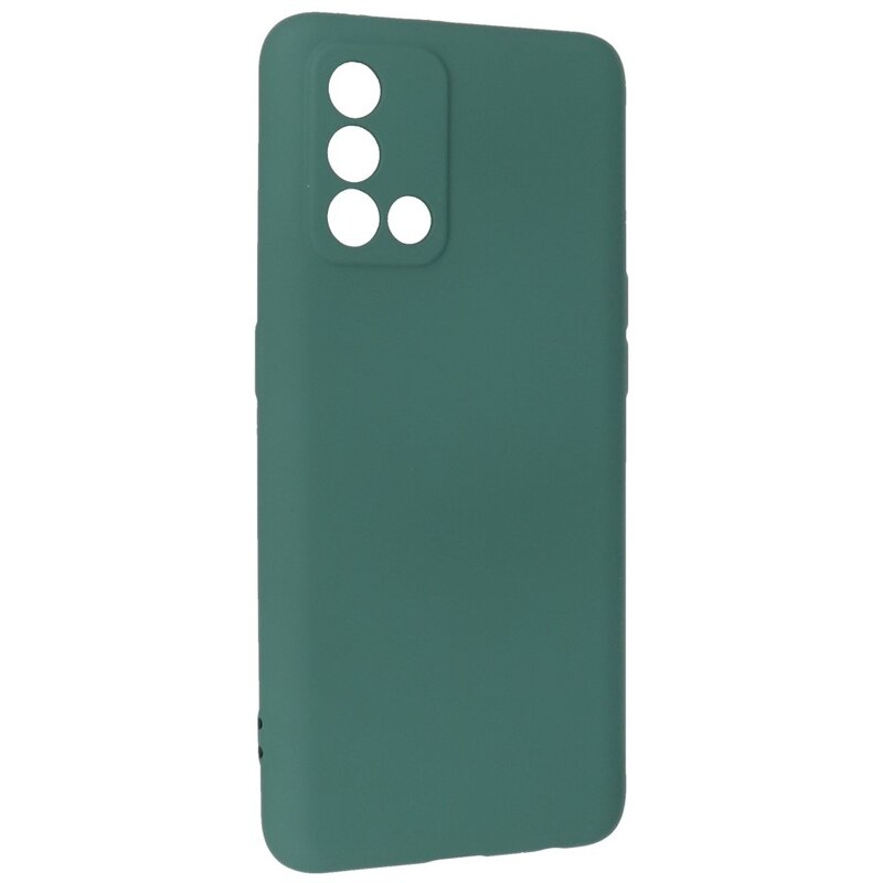 Modefarbene TPU-Hülle Oppo A74 4G / A95 4G Dunkelgrün