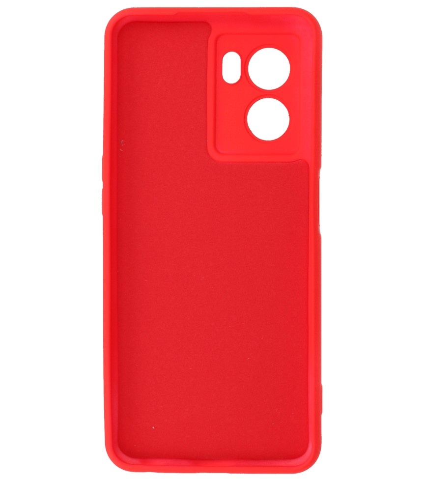 Fashion Color TPU Hoesje Oppo A77 5G / A77 5G Rood