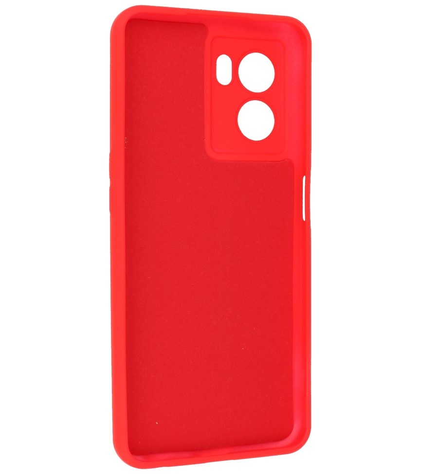 Fashion Color TPU Hoesje Oppo A77 5G / A77 5G Rood