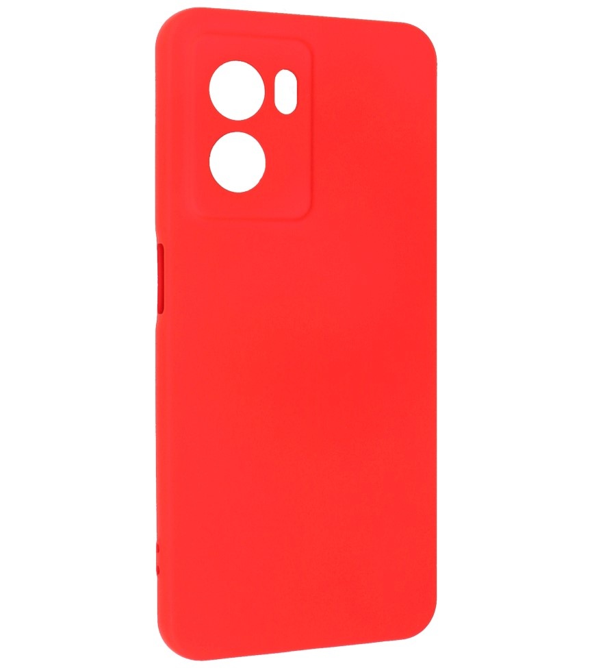 Fashion Color TPU Hoesje Oppo A77 5G / A77 5G Rood