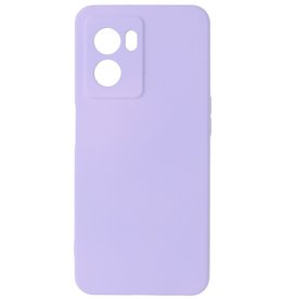 Fashion Color TPU Hoesje Oppo A77 5G / A57 5G Paars