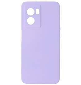 Fashion Color TPU Hoesje Oppo A77 5G / A77 5G Paars