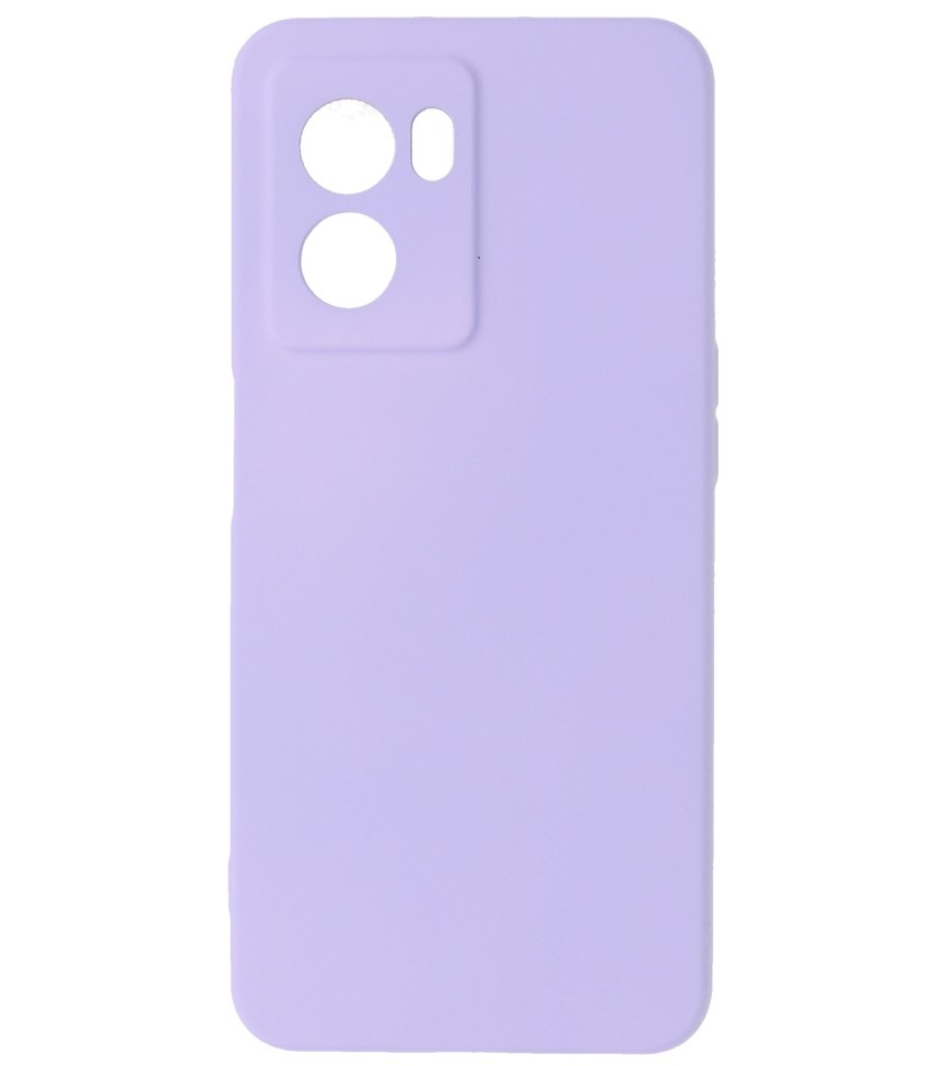 Fashion Color TPU Hoesje Oppo A77 5G / A77 5G Paars