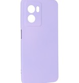 Fashion Color TPU Hoesje Oppo A77 5G / A77 5G Paars
