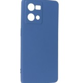 Fashion Color TPU Hoesje Oppo Reno 8 4G Navy