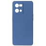 Hoesjes geschikt voor OPPO Fashion Color TPU Hoesje Oppo Reno 8 4G Navy