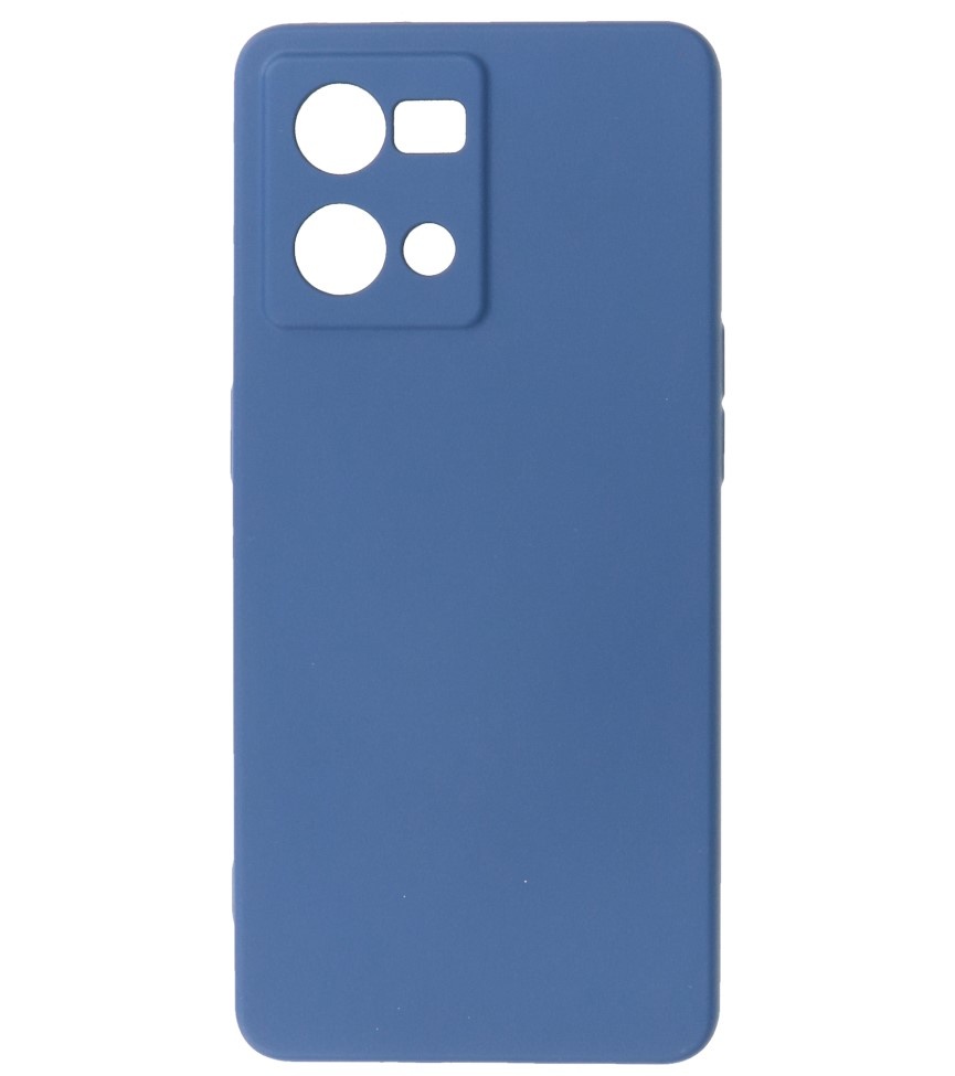 Fashion Color TPU Hoesje Oppo Reno 8 4G Navy