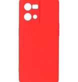 Custodia in TPU colore moda Oppo Reno 8 4G rosso