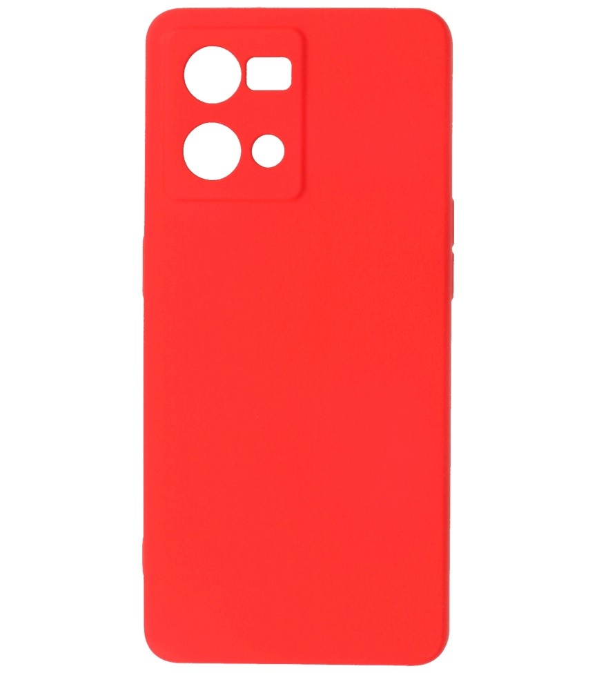 Custodia in TPU colore moda Oppo Reno 8 4G rosso