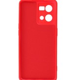 Custodia in TPU colore moda Oppo Reno 8 4G rosso