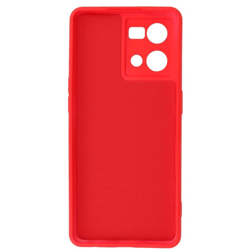 Fashion Color TPU-cover Oppo Reno 8 4G Rød