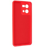 Fashion Color TPU-cover Oppo Reno 8 4G Rød