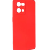 Fashion Color TPU-cover Oppo Reno 8 4G Rød