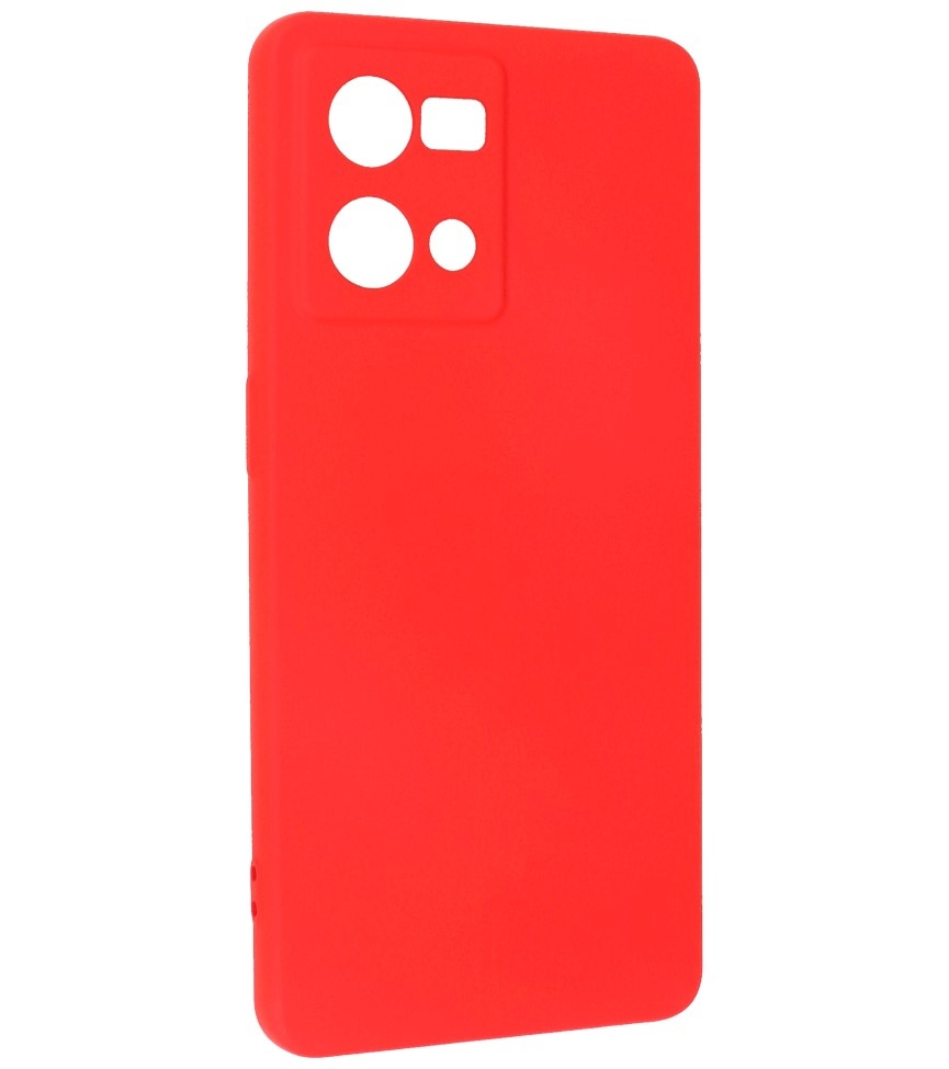 Fashion Color TPU-cover Oppo Reno 8 4G Rød