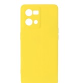 Custodia in TPU colore moda Oppo Reno 8 4G giallo