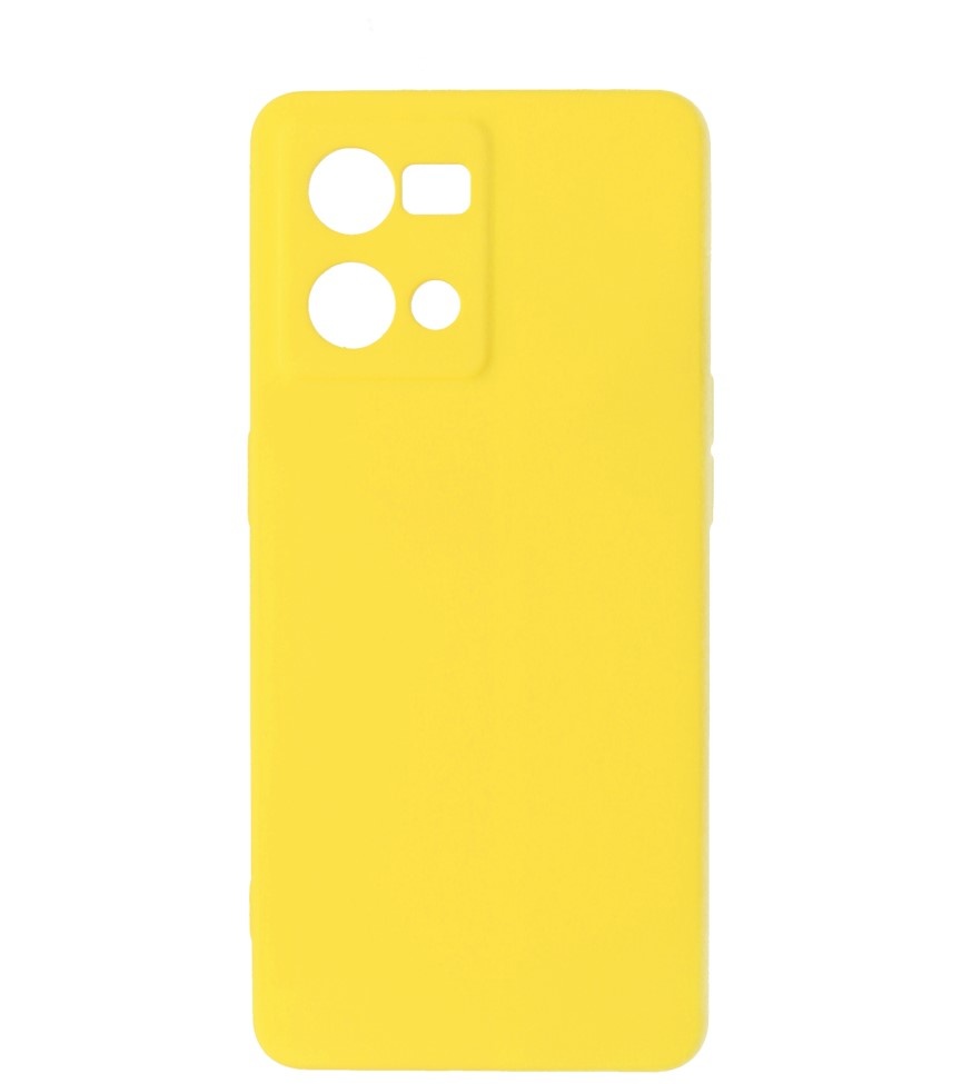 Fashion Color TPU Case Oppo Reno 8 4G Yellow