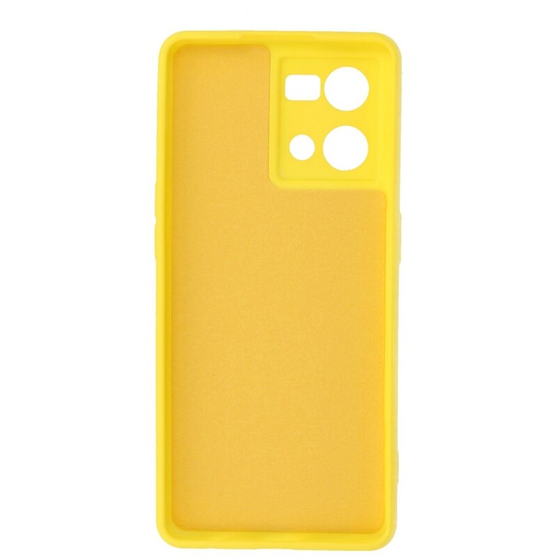 Custodia in TPU colore moda Oppo Reno 8 4G giallo