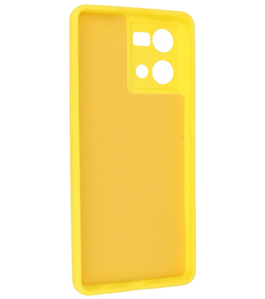 Custodia in TPU colore moda Oppo Reno 8 4G giallo