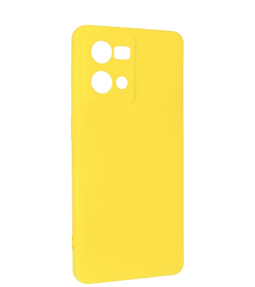 Custodia in TPU colore moda Oppo Reno 8 4G giallo