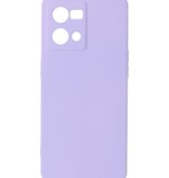 Fashion Color TPU-etui Oppo Reno 8 4G Lilla