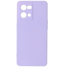 Coque TPU Fashion Color Oppo Reno 8 4G Violet