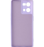 Fashion Color TPU Hoesje Oppo Reno 8 4G Paars