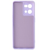 Fashion Color TPU Case Oppo Reno 8 4G Purple