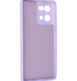 Fashion Color TPU Hoesje Oppo Reno 8 4G Paars