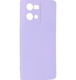 Fashion Color TPU Hoesje Oppo Reno 8 4G Paars