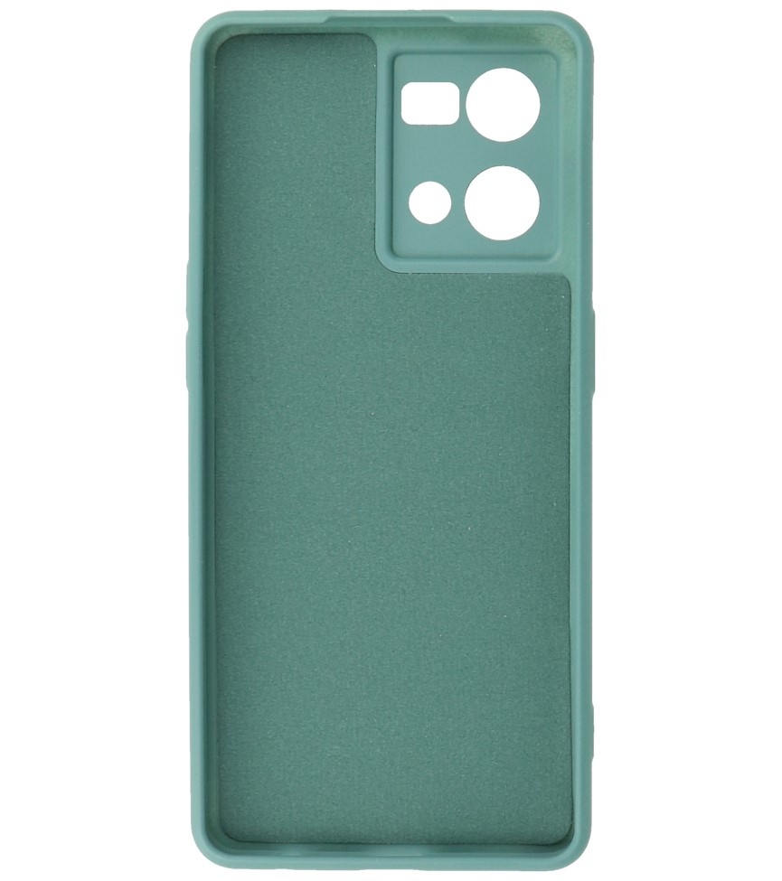 Fashion Color TPU Case Oppo Reno 8 4G Dark Green