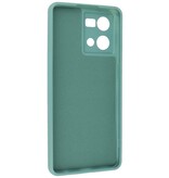 Fashion Color TPU-etui Oppo Reno 8 4G Mørkegrøn
