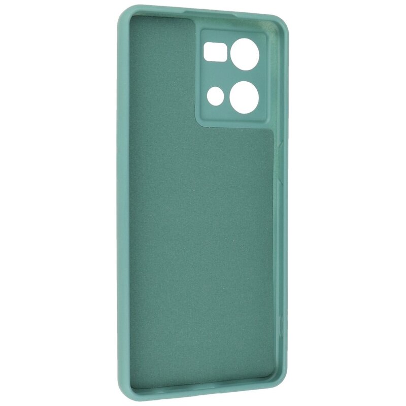 Fashion Color TPU-etui Oppo Reno 8 4G Mørkegrøn