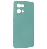Fashion Color TPU-etui Oppo Reno 8 4G Mørkegrøn