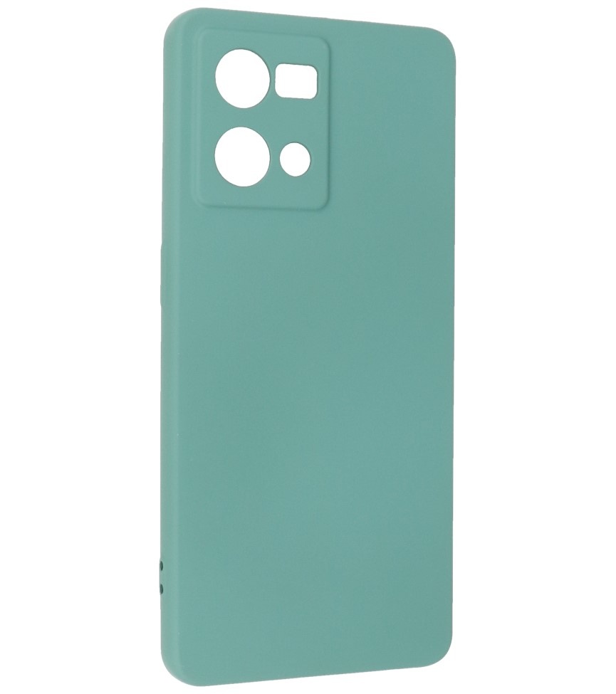 Fashion Color TPU Hoesje Oppo Reno 8 4G Donker Groen