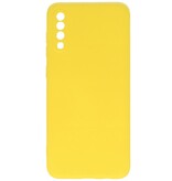 Fashion Color TPU Hoesje Samsung Galaxy A70/s Geel