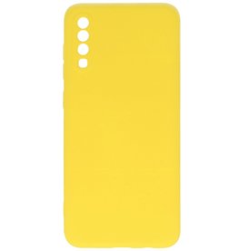 Coque TPU Fashion Color Samsung Galaxy A70/s Jaune
