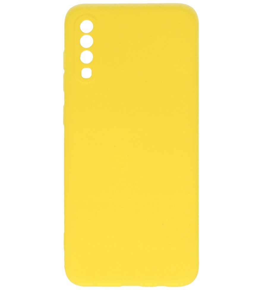 Custodia in TPU color moda per Samsung Galaxy A70/s Giallo