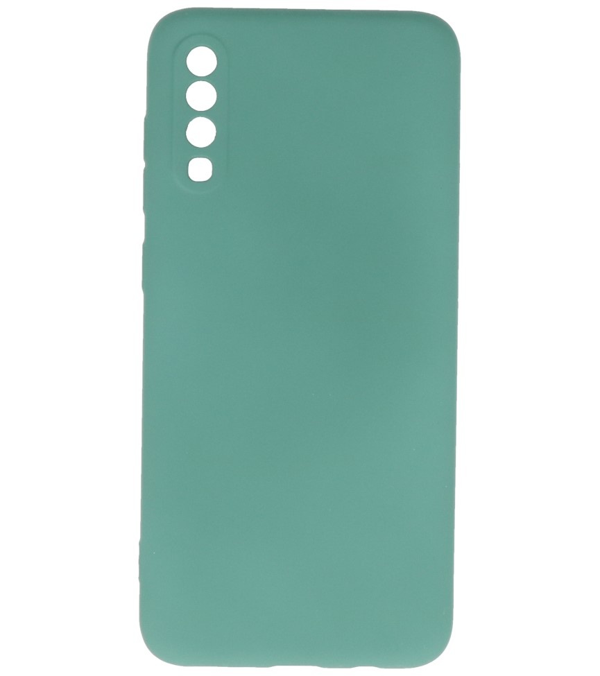 Custodia in TPU Fashion Color per Samsung Galaxy A70/s Verde Scuro
