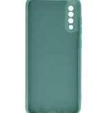 Fashion Color TPU Hoesje Samsung Galaxy A70/s Donker Groen