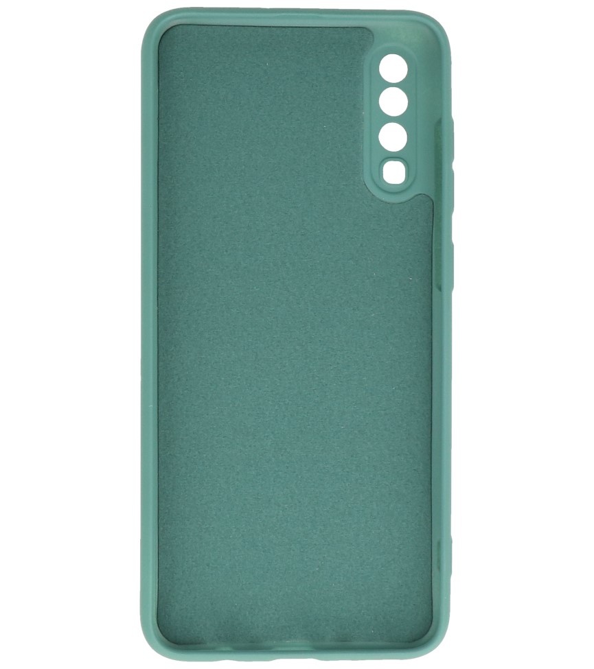 Custodia in TPU Fashion Color per Samsung Galaxy A70/s Verde Scuro